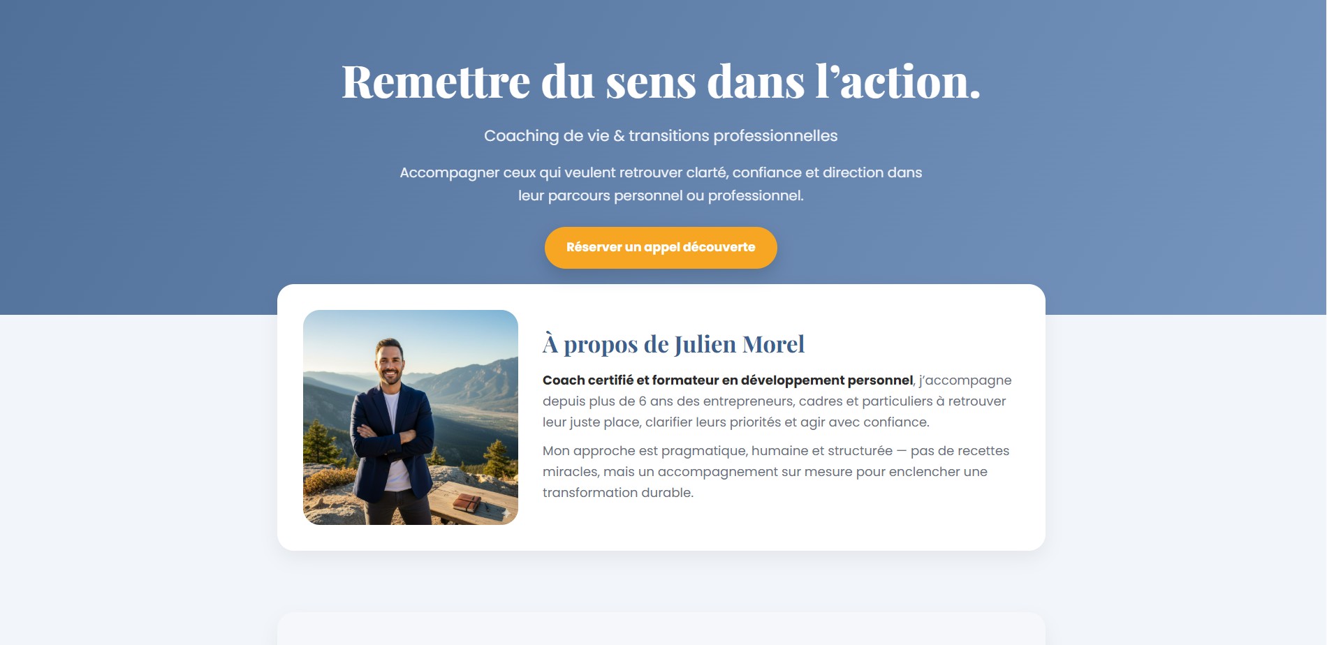 Aperçu du modèle Élan